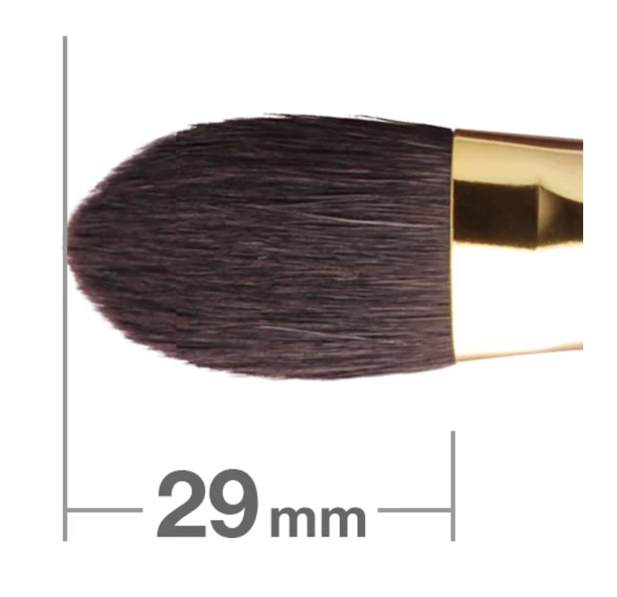 HAKUHODO S116Bk Highlighter Brush Round & Flat Gray squirrel