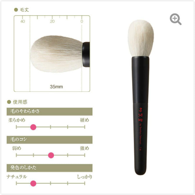 CHIKUHODO T-4 Cheek brush,round,saikoho,T series