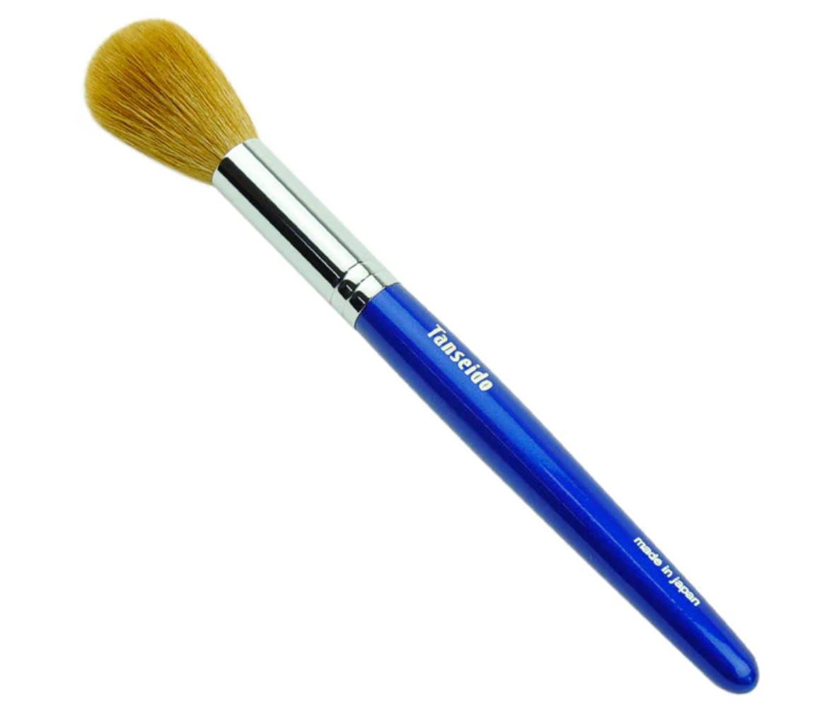 Tanseido WC14T Cheek Highlight Brush blending tea-dyed sokoho