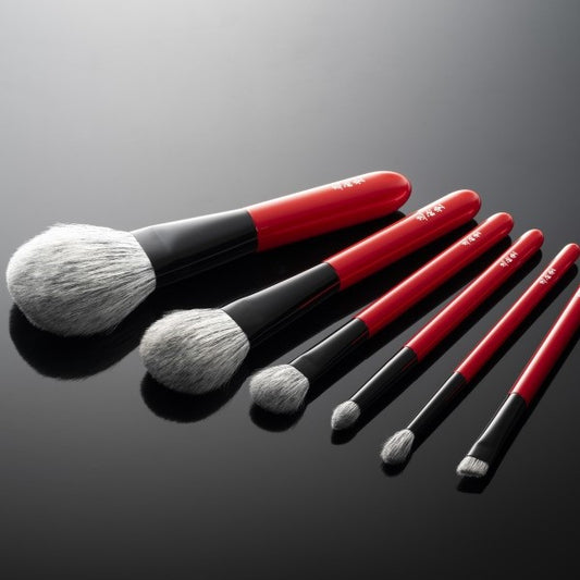 KOYUDO Yoshiki Red makeup brush high grade saikoho mix black sokoho Yuitsumuni Series